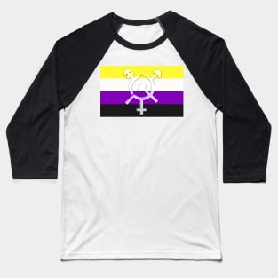 Enby Communist Pride Baseball T-Shirt